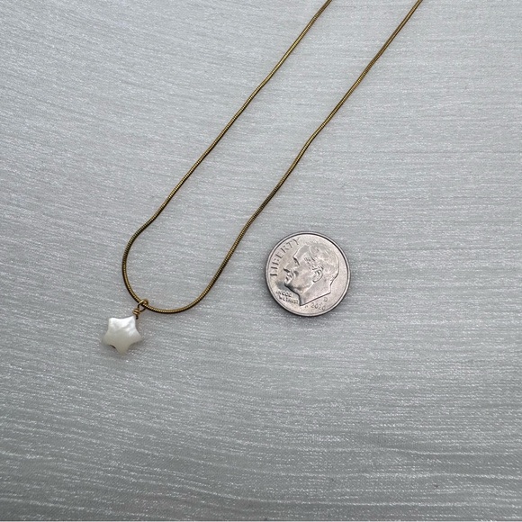 1mm | Gold | Stainless Steel | Star Charm Rope Link Chain - Picture 4 of 4